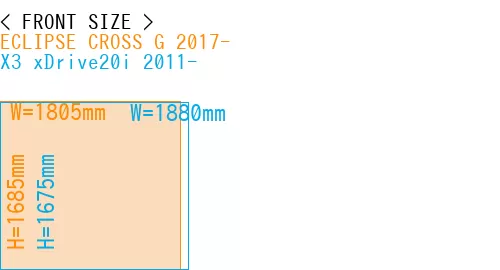 #ECLIPSE CROSS G 2017- + X3 xDrive20i 2011-